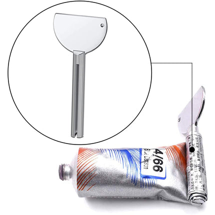 Newaner metāla cauruļu spiede 6 gabali, cauruļu spiede, nerūsējošā tērauda cauruļu spiede, zobu pastas spiede kosmētikai, apavu krēmam, matu krāsai, pigmentiem, piemērota virtuvei, vannas istabai, studijai