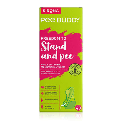 PEE BUDDY kartona pisuāra urinēšanas piltuve sievietēm, urinēšana stāvus, urinēšanas līdzeklis sievietēm, antibakteriāls, 80 urinēšanas piltuves sievietēm