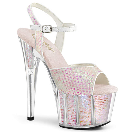 Pleaser sieviešu ADORE-710G platformas augstpapēžu sandales opālrozā krāsā, 38. izmērs, EU