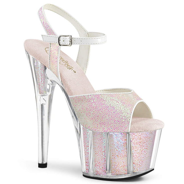 Pleaser sieviešu ADORE-710G platformas augstpapēžu sandales opālrozā krāsā, 38. izmērs, EU