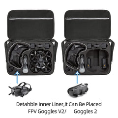 Pārnēsājama soma DJI Avata Goggles2 FPV2 dronam, uzglabāšanas soma Avata dronam ar plecu siksnu, melna