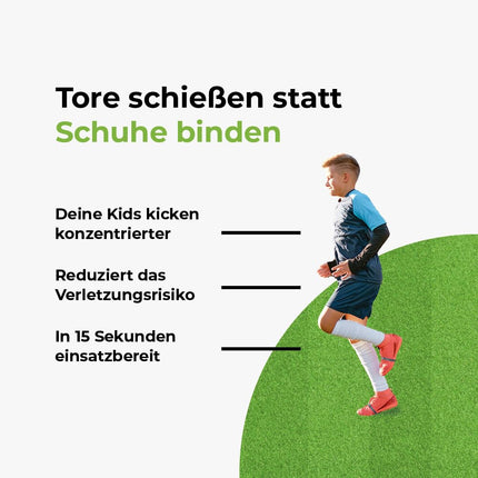 FUXSTAR — kurpju šņoru fiksācijas lente™ futbola zābakiem, kurpju šņoru turētājs pret nekārtīgām cilpām, pazīstams no profesionālo futbola nometnēm, izgatavots no ilgtspējīga rPET (3 pāri)