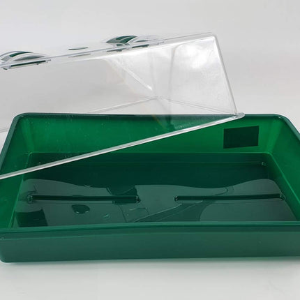 Mini siltumnīca, iekštelpu siltumnīca, plastmasas, tumši zaļa, 38x24x18 cm