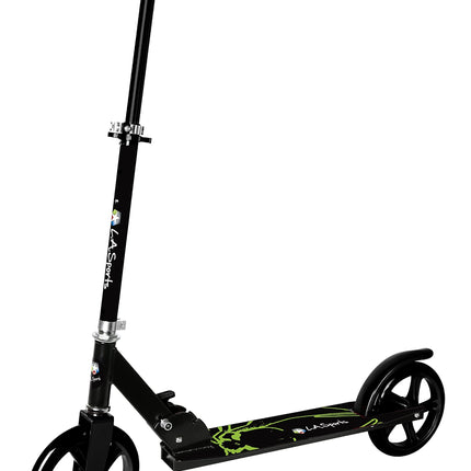 Alu-Scooter Onyx City-Scooter salokāms, regulējams augstums, lieli XL riteņi 200 mm