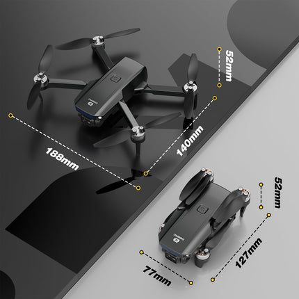 DEERC drons ar 1080P kameru bērniem, iesācējiem, D20S RC droni, salokāmi ar FPV pārraidi, 2 akumulatori, ilgs lidojuma laiks, bezkontaktu motors, augstuma noturēšana, optiskās plūsmas rotaļlieta, dāvana zēniem, C0