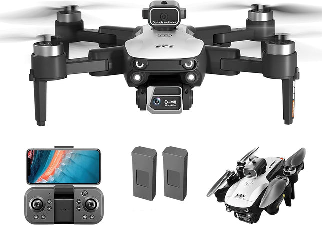 OBEST drons ar 4K kameru, bezkontaktu motora drons, FPV salokāms kvadrokoptera drons ar 360° aktīvu šķēršļu novēršanu, bērnu un pieaugušo rotaļlietas un dāvanas