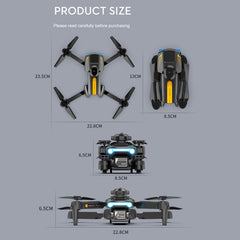 Goolsky LSRC XT2 drons, drons ar 4k kameru, WiFi optiskās plūsmas pozicionēšana, 2,4 GHz šķēršļu noteikšana, kvadrokoptera drons iesācējiem, zils