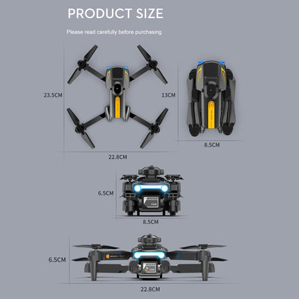 Goolsky LSRC XT2 drons, drons ar 4k kameru, WiFi optiskās plūsmas pozicionēšana, 2,4 GHz šķēršļu noteikšana, kvadrokoptera drons iesācējiem, zils