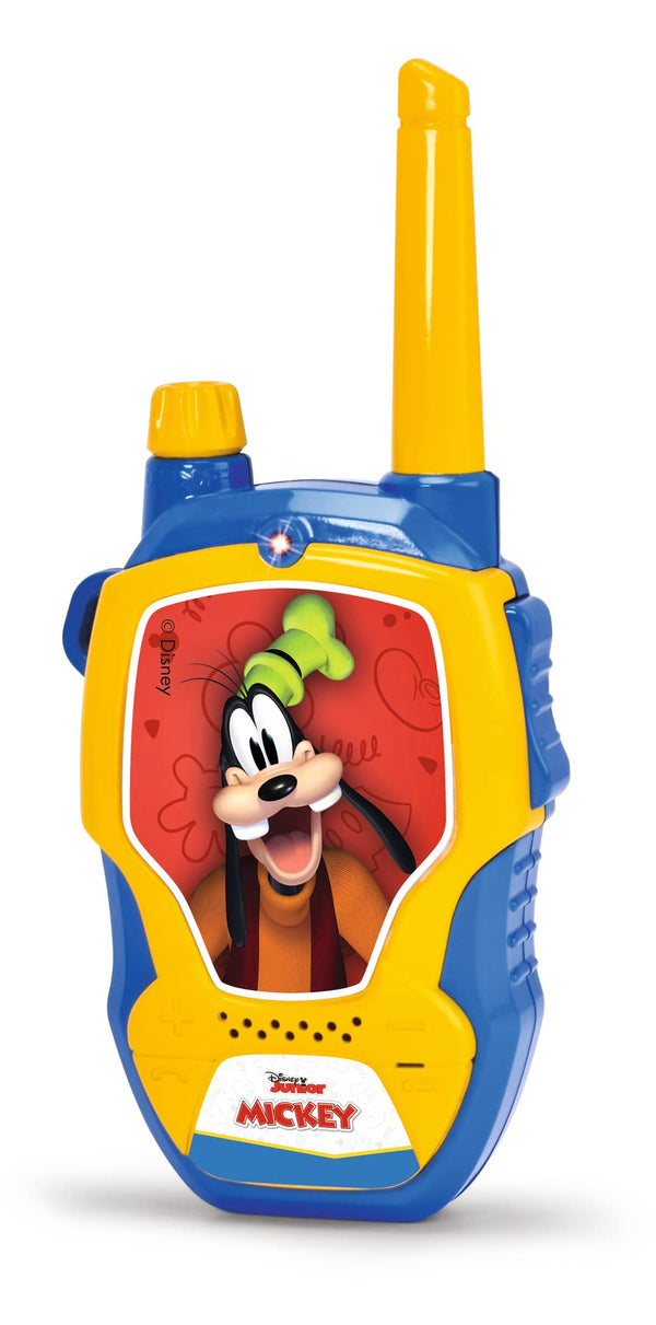 Dickie Toys – rācija Disney Mickey Mouse 2, īpaši izstrādāta bērniem no 4 gadu vecuma, darbības rādiuss līdz 100 m, rotaļu rācijas