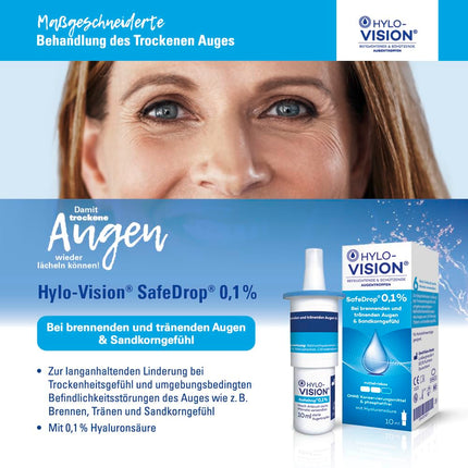 HYLO-VISION SafeDrop 0,1% acu pilieni 2 x 10 ml