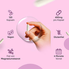Hialuronskābes kapsulas - 600 mg vienā kapsulā - 120 vegāniskas hialuronskābes kapsulas - 4 mēnešu krājumi - molekulas izmērs (500-700 kDa) - hialuronskābe - seruma alternatīva - WeightWorld