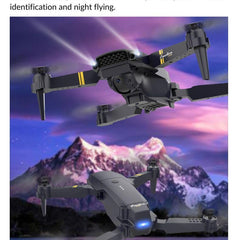 Drons ar kameru 4K pilns komplekts Airon drons bērniem un pieaugušajiem Raptor 8K drons Mini drons salokāms kvadrokopters, 120° panorāmas režīms, palēninātas kustības režīms, 360° rotācija