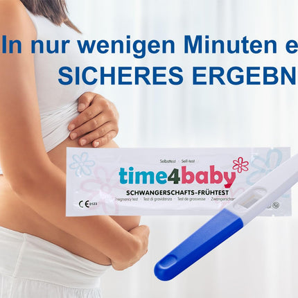 5 x Time4Baby grūtniecības testi starp menstruācijām | Agrīna grūtniecības pārbaude | Agrīna grūtniecības pārbaude | Pārbaude 6 dienas pirms aizkavētajām menstruācijām