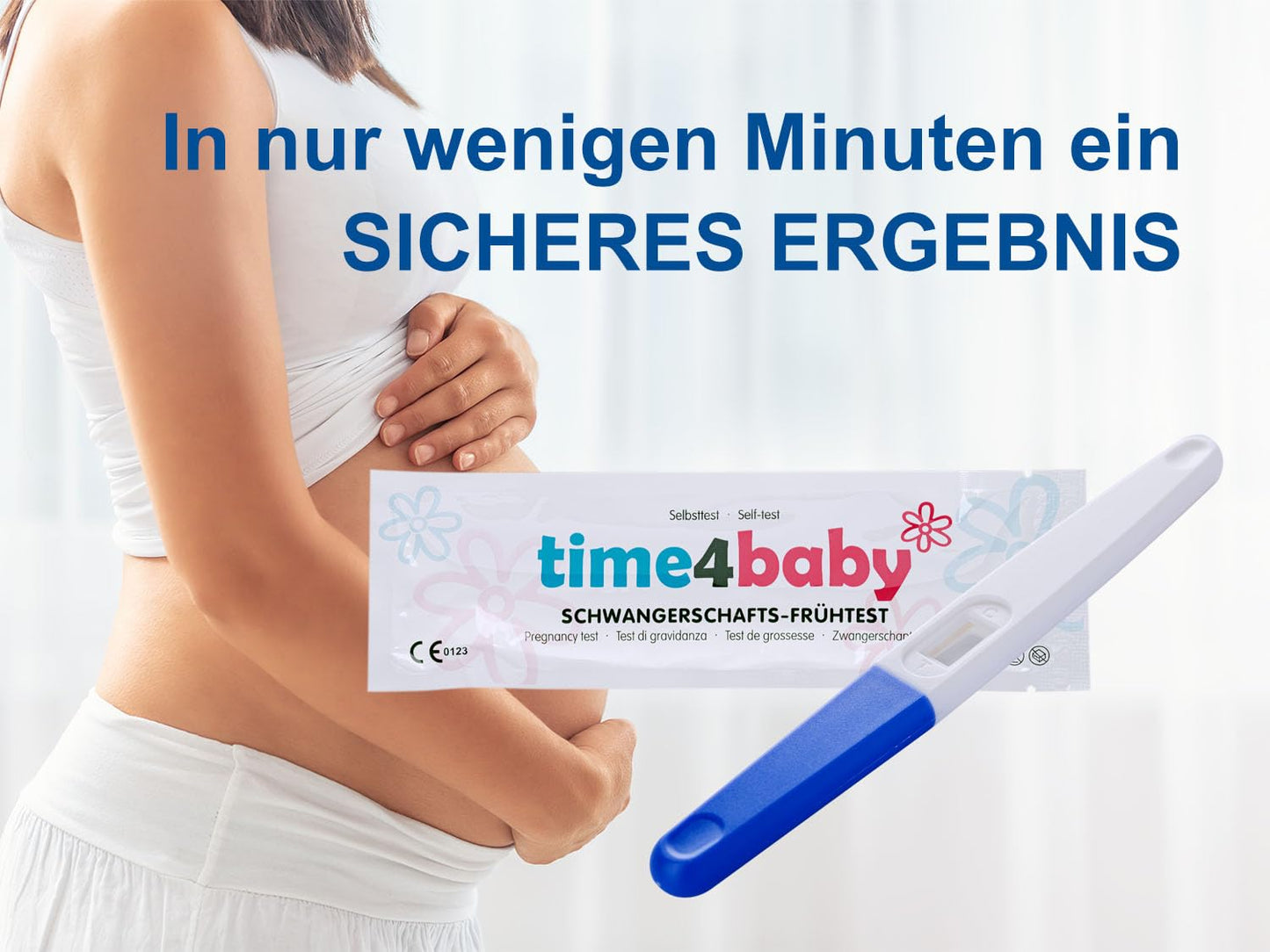 5 x Time4Baby grūtniecības testi starp menstruācijām | Agrīna grūtniecības pārbaude | Agrīna grūtniecības pārbaude | Pārbaude 6 dienas pirms aizkavētajām menstruācijām