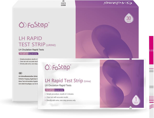 Fastep 30 ovulācijas testa komplekts LH testa strēmeles ovulācijas tests auglības tests sievietēm