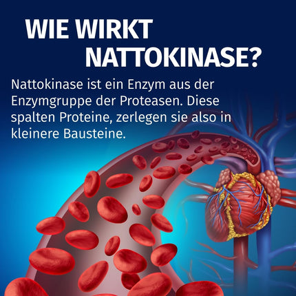 Nāttokināze 20 000 FU/g — 100 mg kapsulā — 1 gada krājums (365 kapsulas) — fermentēts sojas pupiņu ekstrakts — aptiekas kvalitāte — Green Naturals®