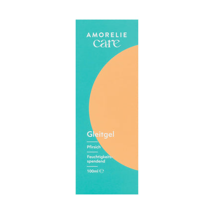 AMORELIE Care – persiku garšas lubrikants ēdams, uz ūdens bāzes, vegāns (100ml)