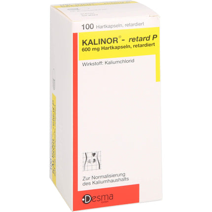 KALINOR retard P 600 mg cietās kapsulas 100 gab.