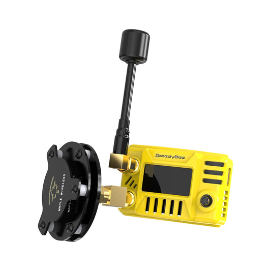 5,8 GHz briļļu uztvērējs ar OLED ekrānu, divkāršs uztvērējs, 48 ​​kanāli FatShark HDZero Orqa FPV brillēm, saderīgs ar DJI V1, V2 (antena iekļauta komplektā)