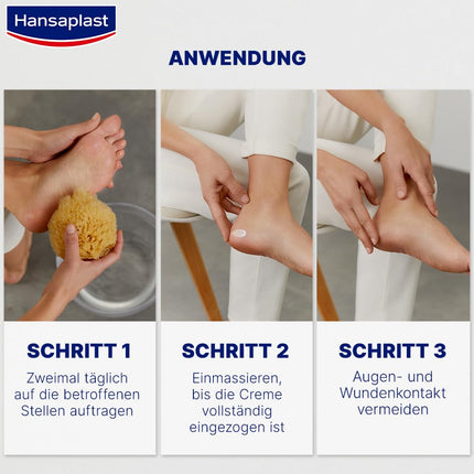 Hansaplast Anti Callus Intensive Cream (75 ml), pēdu krēms sacietējumu noņemšanai, mitrinošs sacietējumu krēms ļoti sausai ādai ar urīnvielu