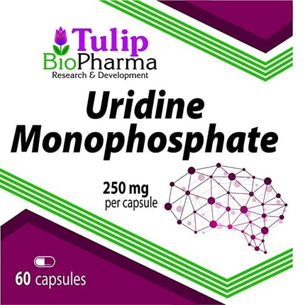 Uridīna monofosfāts 250 mg 60 kapsulas, laboratoriski pārbaudītas, nootropiskas