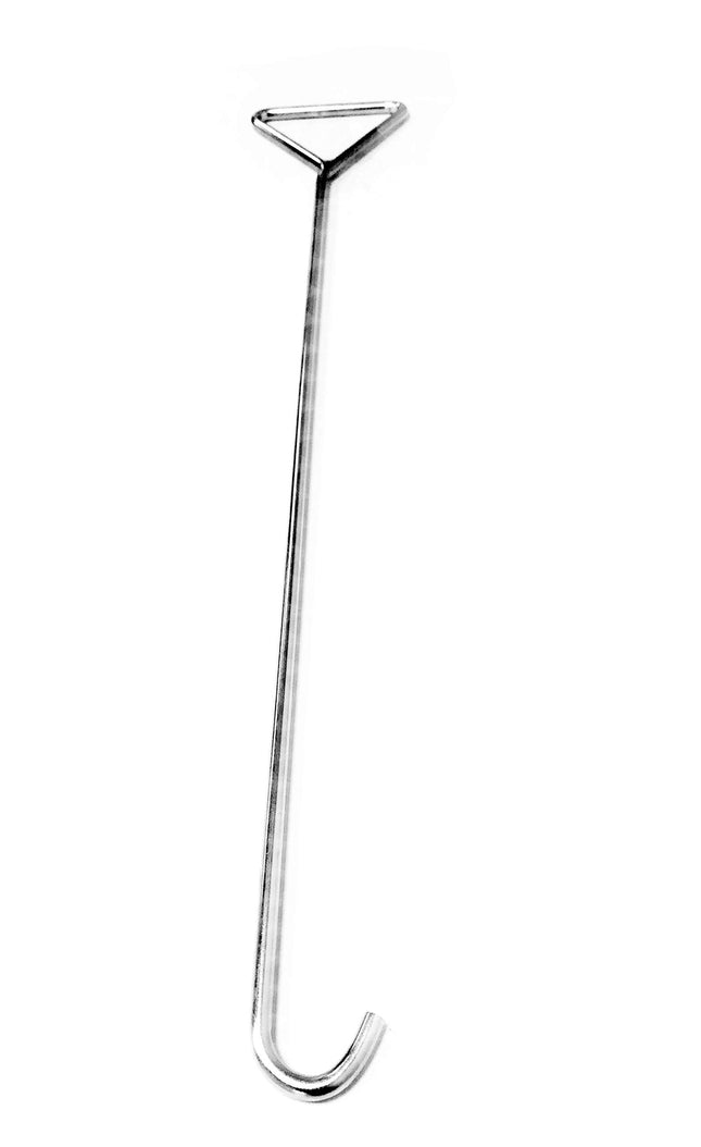 ShopHerzog HOHAGE lūkas vāka āķis RAŽOTS VĀCIJĀ apm. 770 mm lūkas vāka āķis, medību āķis no nerūsējošā tērauda ovālam caurumam