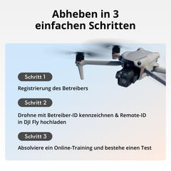 DJI Air 3S (RC-N3), drons ar 4K kameru, divu kameru drons ar 1 collas CMOS platleņķa kameru, 4K/60 kadri/s HDR video un 14 dinamiskā diapazona iestatījumiem, maksimālais lidojuma laiks 45 minūtes, 20 km video pārraide