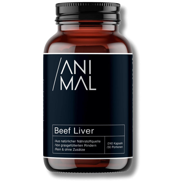 Dzīvnieku izcelsmes liellopu aknas [240 kapsulas] - dabīgs dzelzs, A vitamīns, B12 vitamīns, varš - ar zāli barotu liellopu aknas - ganībās barotu dzīvnieku kvalitāte no Jaunzēlandes - optimāla barības vielu uzsūkšanās - halal sertificētas izejvielas