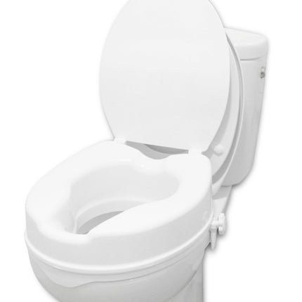 PEPE Mobility - paaugstināts tualetes poda sēdeklis ar vāku 10 cm, balts