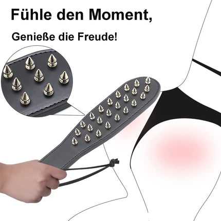 SUPKTHDY SM pēršanas paliktnis, ekstrēms kniedēts pātagas gabals, BDSM verdzība ādas erotiska pēršana flogger pātaga pieaugušajiem erotiska seksa rotaļlieta pāriem fetišs cosplay erotiska pļauka