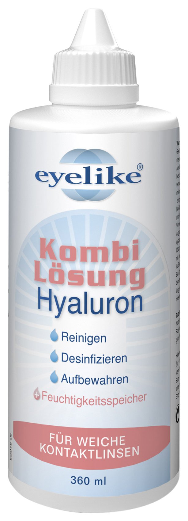 Eyelike kombinētais šķīdums ar hialuronskābi 360 ml