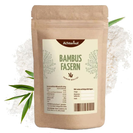Bambusa šķiedras ar zemu ogļhidrātu saturu | 1 kg | Kontrolēta kvalitāte | Zemu ogļhidrātu satura milti | Bambusa šķiedras milti | Šķiedrvielu milti | tieši no Ahterhofas