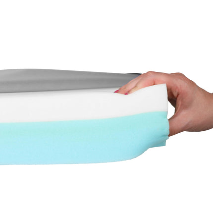 PEPE Mobility - Ratiņkrēsla sēdekļa spilvens pret izgulējumiem (42 x 42 x 8 cm), ortopēdisks, ar atmiņas putām, izgulējumu, melns - Ražots Eiropā