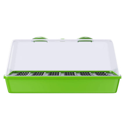 WELLGRO audzēšanas paplāte - iekštelpu siltumnīca ar ventilējamu vāku un augu etiķetēm - 1, 2 vai 4 gabali - 38 x 24 x 19 cm, daudzums: 1 gabals