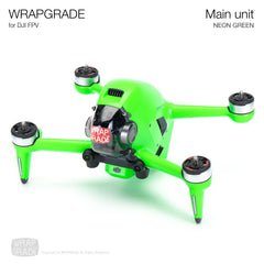 WRAPGRADE apvalks, kas saderīgs ar DJI FPV (NEON zaļš)
