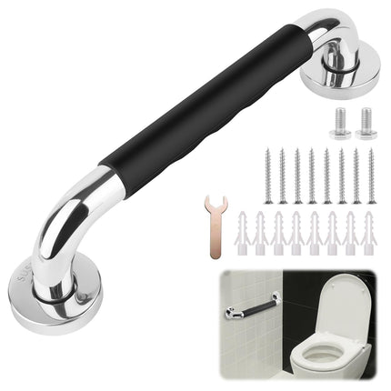 TNOMSNO satvērēji senioriem, 30 cm neslīdošs satvērējs no nerūsējošā tērauda dušas vannas rokturis, neslīdošs satvērējs grūtniecēm, senioriem, vanna, tualete