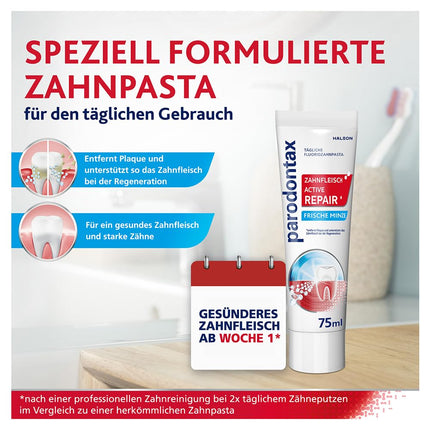 Parodontax Active Gum Repair* zobu pasta ar fluorīdu, 1x75ml, Zobu pasta veselīgākām smaganām no 1. nedēļas**