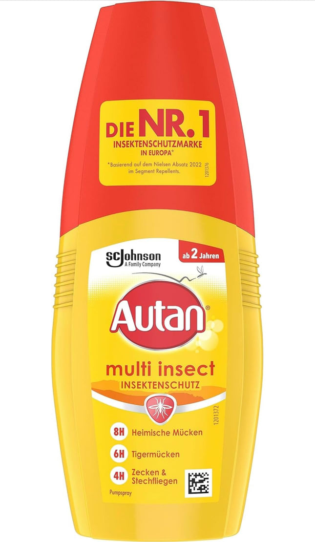 Autan Protection Plus daudzfunkcionāls kukaiņu atbaidīšanas līdzeklis 100 ml - 3 gabali iepakojumā