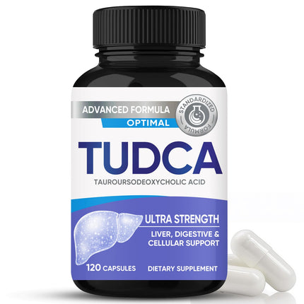 TUDCA kapsulas, īpaši spēcīgs TUDCA uztura bagātinātājs 2000 mg, aknu, gremošanas, šūnu atbalstam