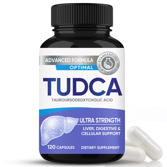 TUDCA kapsulas, īpaši spēcīgs TUDCA uztura bagātinātājs 2000 mg, aknu, gremošanas, šūnu atbalstam