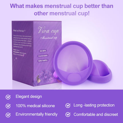 ACWOO menstruālais disks, 2 periodu diski (S+L), hermētiski menstruālie kausiņi, kas izgatavoti no medicīniskas kvalitātes silikona, atkārtoti lietojami diski visām menstruāciju plūsmām - droši sportam un peldēšanai