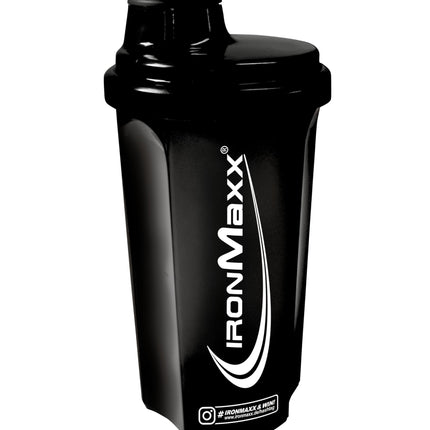 IronMaxx proteīna kratītājs - naktsmelns 700ml | Olbaltumvielu kratītājs ar skrūvējamu vāciņu, sietu un mērīšanas skalu | Neizplūstošs, mazgājams trauku mazgājamā mašīnā un bez plastifikatoriem BPA un DEHP