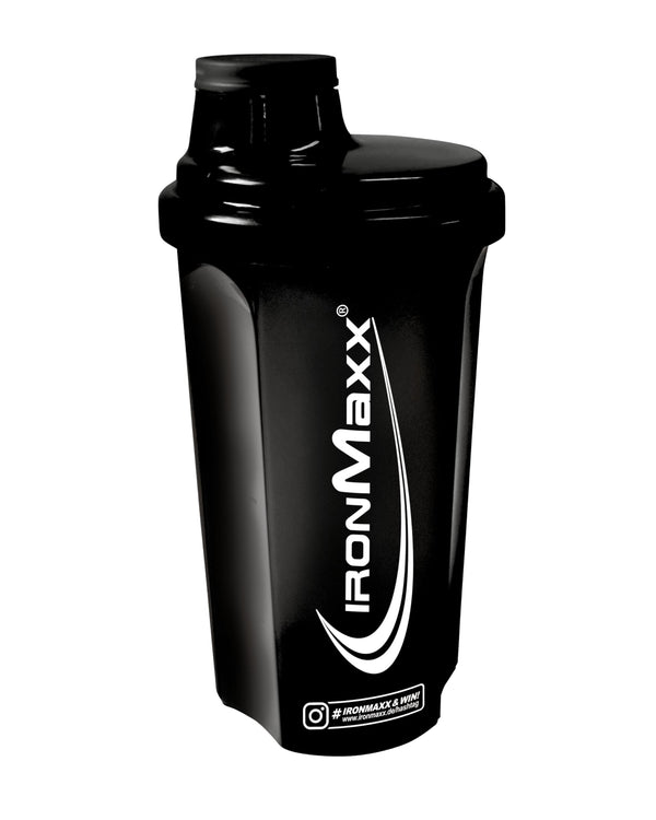 IronMaxx proteīna kratītājs - naktsmelns 700ml | Olbaltumvielu kratītājs ar skrūvējamu vāciņu, sietu un mērīšanas skalu | Neizplūstošs, mazgājams trauku mazgājamā mašīnā un bez plastifikatoriem BPA un DEHP