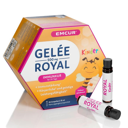 Emcur® Peru pieniņa 500 mg Zemeņu | Imunitātes ārstēšana bērniem