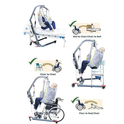 Mierty pacientu pacelšanas slings, kāpņu slīdkalniņa pārvietošanas josta, pacientu pacelšanas kāpņu dēlis, sieta tualetes slings