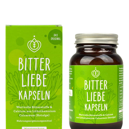 BitterLiebe® rūgto vielu kapsulas 90 gab. - Rūgtie garšaugi, piena dadzis, pienene, artišoks lielās devās - Rūgtie pilieni kapsulu veidā - Recepte pēc Hildegardas fon Bingenes