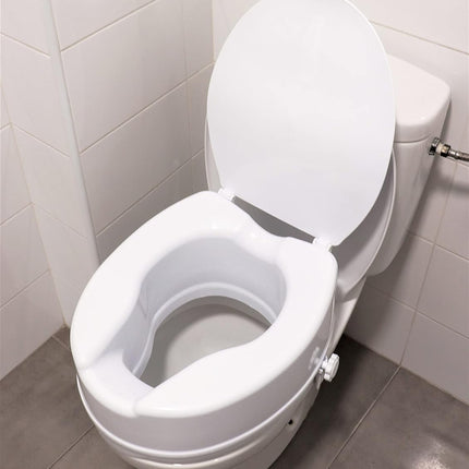 PEPE Mobility - paaugstināts tualetes poda sēdeklis ar vāku 10 cm, balts
