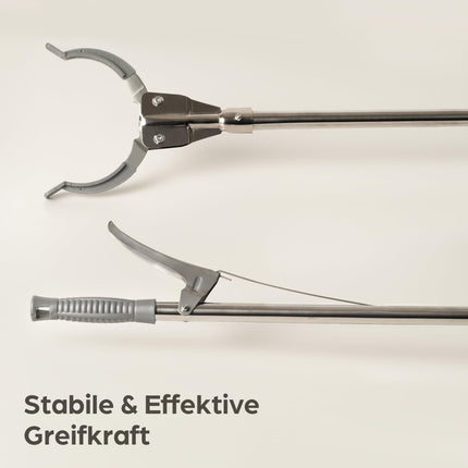 Praknu metāla atkritumu knaibles - Stabils un izturīgs atkritumu satvērējs 95 cm - Ideāli piemērots mājām un dārzam - Ergonomisks rokturis - Nav nepieciešams noliekties