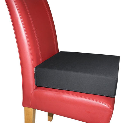 LUplus XL ortopēdiskais paaugstinātais sēdeklis 43x43x augstums 10 cm Pārvalks: 100% kokvilna, melns