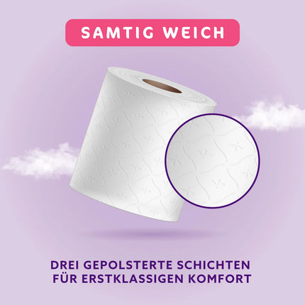 Amazon tualetes papīrs, 3 slāņu stepēts, samtaini mīksts, 36 ruļļi (9 ruļļi, 4 iepakojums), 200 loksnes rullī, FSC sertificēts